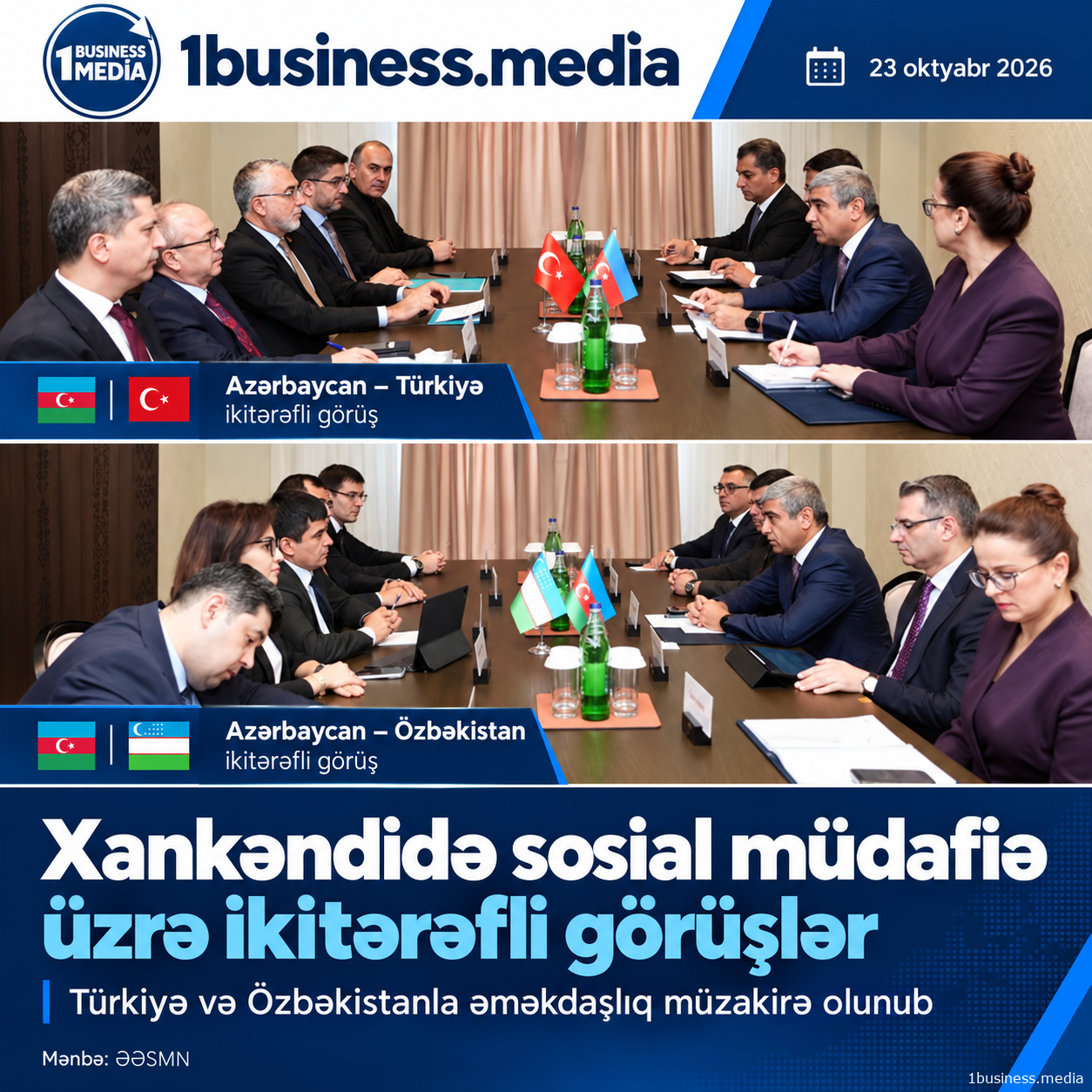 Xankəndidə Türkiyə və Özbəkistanla sosial müdafiə üzrə əməkdaşlıq müzakirə olunub