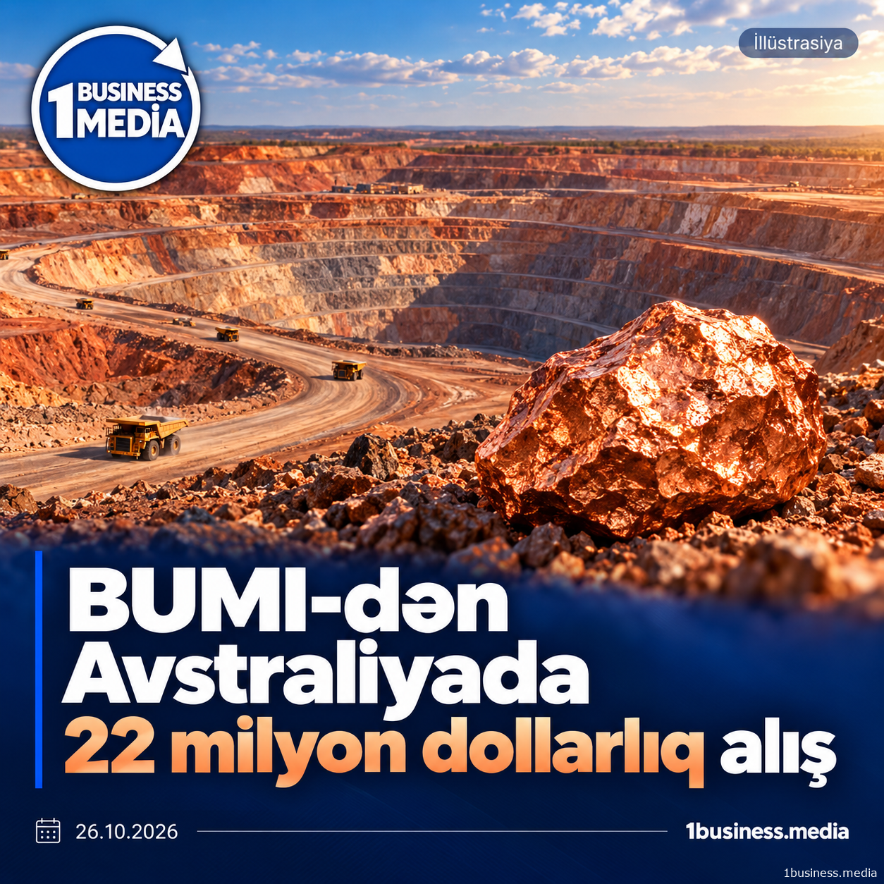 Kömür nəhəngi qızıl və mis biznesini böyüdür