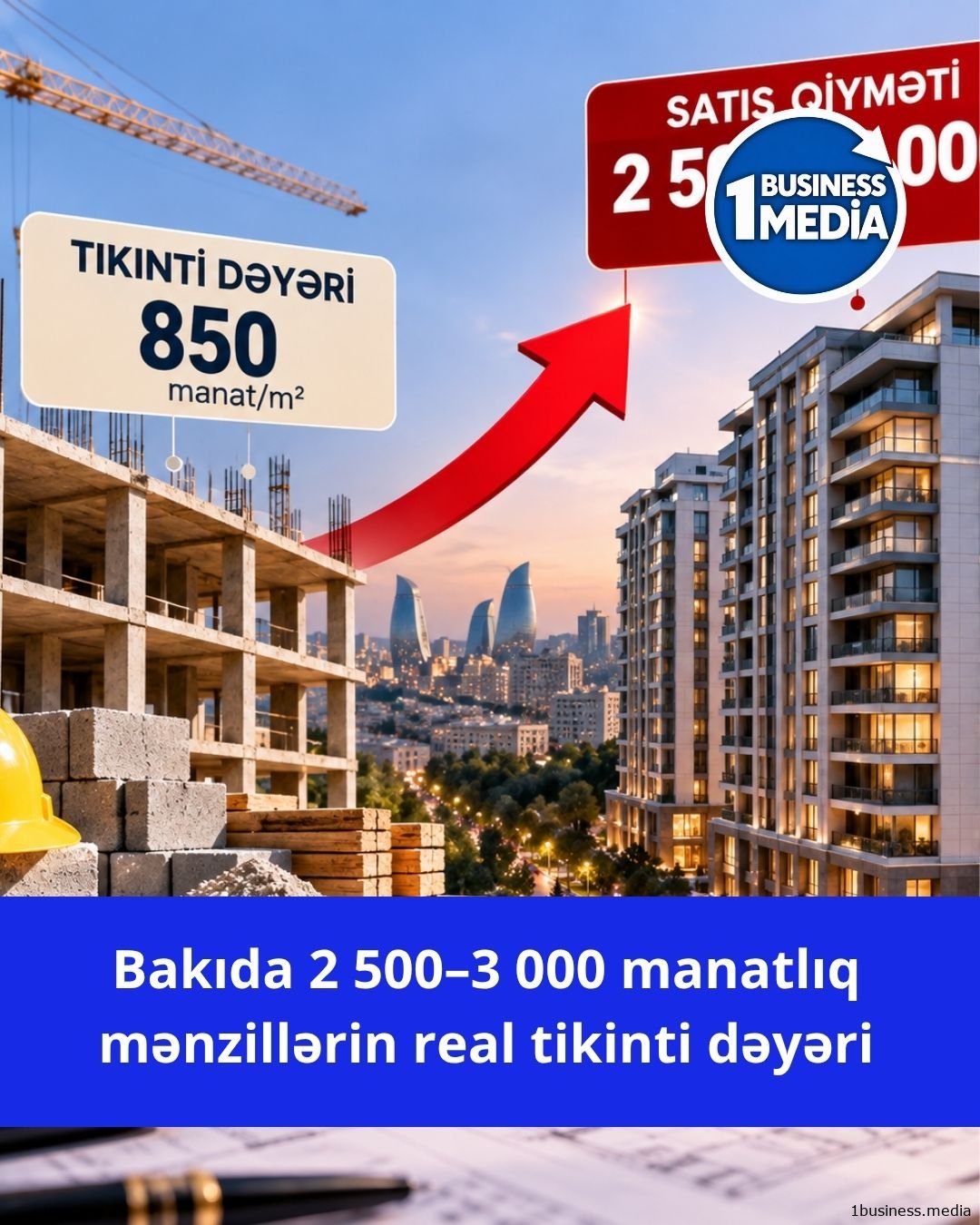 Mənzillərin real tikinti dəyəri